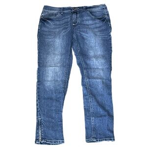 OP Medium Wash Jeans w/ Ankle Zippers, Size 9, Pre-Owned